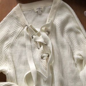 Umgee Lace Up Sweater